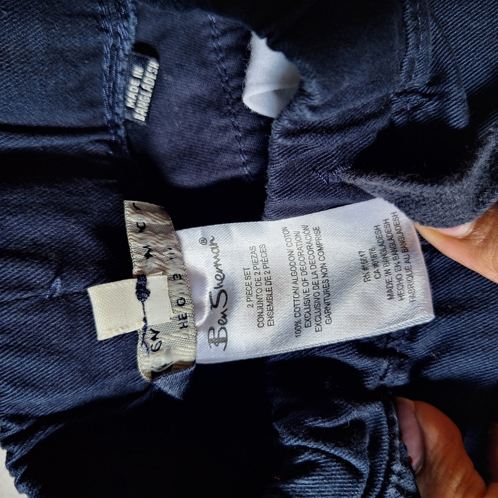 Ben Sherman Kids Dark Blue Casual Pants